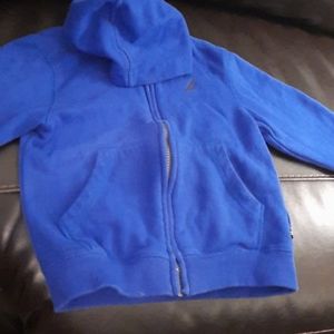 Blue hood jacket